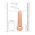 RealRock - penissleeve - 21,5 cm - natur
