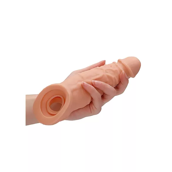 RealRock - penissleeve - 21,5 cm - natur