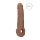 RealRock Penis Sleeve 9 - Penishylsa (21,5 cm) - Mörk Natur
