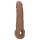 RealRock - penissleeve - 21,5 cm - mörk natur