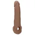 RealRock - penissleeve - 21,5 cm - mörk natur