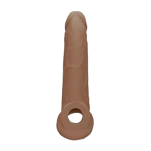 RealRock - penissleeve - 21,5 cm - mörk natur