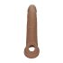 RealRock Penis Sleeve 9 - Penishylsa (21,5 cm) - Mörk Natur