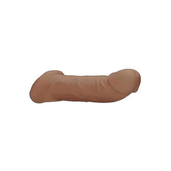 RealRock - penissleeve - 21,5 cm - mörk natur
