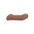 RealRock - penissleeve - 21,5 cm - mörk natur