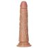 RealRock Slim - realistisk dildo 15,5 cm (mörk naturfärg)