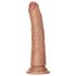 RealRock Slim - realistisk dildo 15,5 cm (mörk naturfärg)