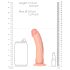 RealRock - realistisk sugkopp dildo 15,5cm (naturlig)