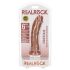 RealRock - realistisk dildo - 15,5 cm (mörk natur)