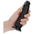 RealRock - realistisk dildo med sugpropp - 15,5 cm (svart)
