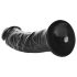RealRock - realistisk dildo med sugpropp - 15,5 cm (svart)