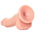 RealRock - Sugkoppsdildo, realistisk - 15,5cm (naturlig)