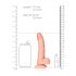 RealRock - Sugkoppsdildo, realistisk - 15,5cm (naturlig)