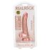 RealRock - Sugkoppsdildo, realistisk - 15,5cm (naturlig)