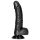 RealRock - realistisk dildo med sugkopp - 15,5 cm (svart)