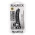 RealRock - realistisk dildo med sugkopp - 15,5 cm (svart)