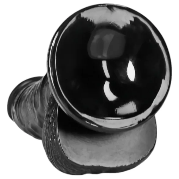 RealRock - realistisk dildo med sugkopp - 15,5 cm - svart