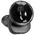 RealRock - realistisk dildo med sugkopp - 15,5 cm (svart)