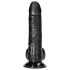 RealRock - realistisk dildo med sugkopp - 15,5 cm (svart)