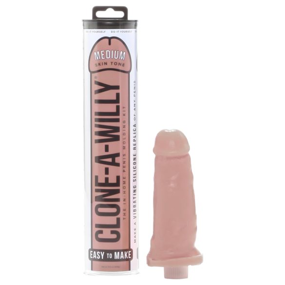 Clone-a-Willy - peniskopia kit med vibrator - mörk natur