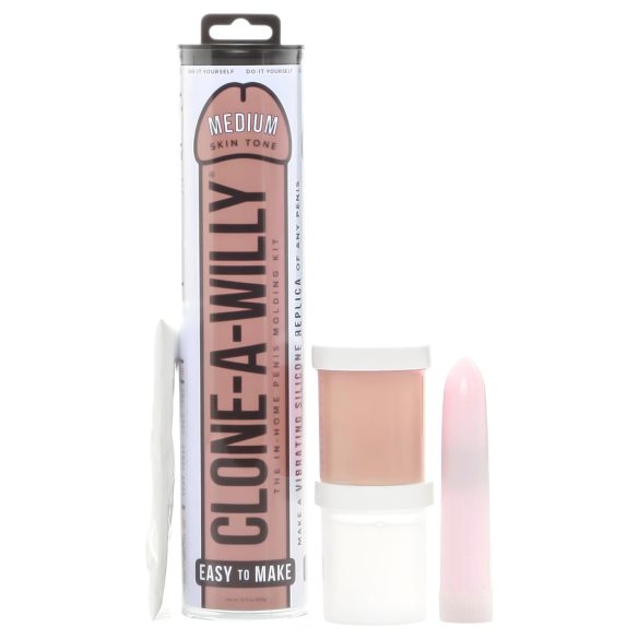 Clone-a-Willy - peniskopia kit med vibrator - mörk natur