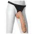 Doc Johnson Vac-U-Lock 12-tums realistisk dildó med pung (natur)