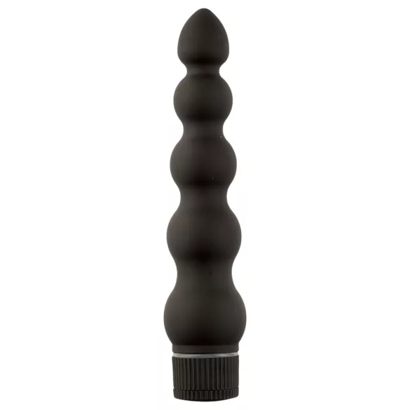 Doc Johnson - Black Magic 7 - styv analvibrator med 5 kulor (svart)