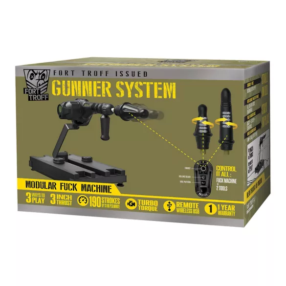 Doc Johnson Gunner System - sexmaskin - svart
