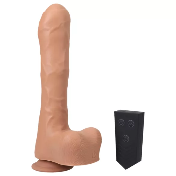Doc Johnson - stötvibrator med fjärrkontroll - mini uncut - naturfärg