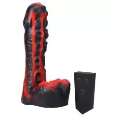   Doc Johnson - lökande vibrator med fjärrkontroll - röd - Mini F-Machine Tendril