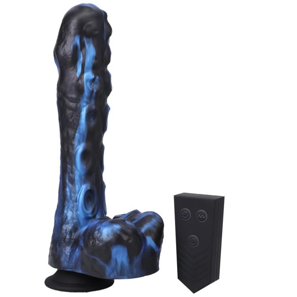 Doc Johnson Mini F-Maskin - blå radiostyrd stötvibrator
