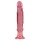 Crystal Jellies - analdildo med sugkopp (rosa)