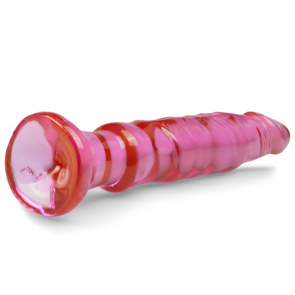 Crystal Jellies - analdildo med sugkopp - rosa