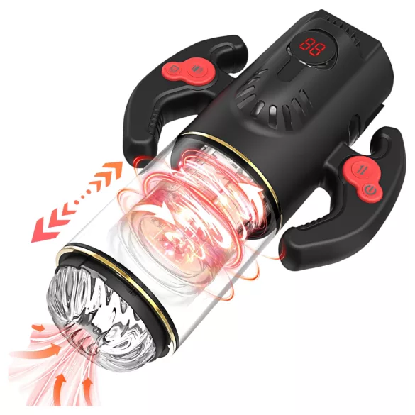 AlvUp - automatisk roterande masturbator - svart