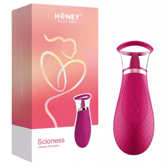 Honey Play Box Scioness - sugande vibrator för klitoris med tungfunktion - rosa