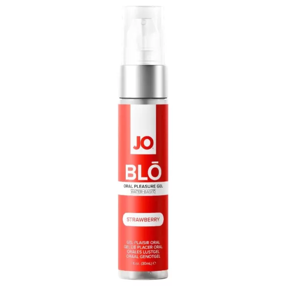 System JO BLO - smaksatt oralsexgel, jordgubb (30 ml)
