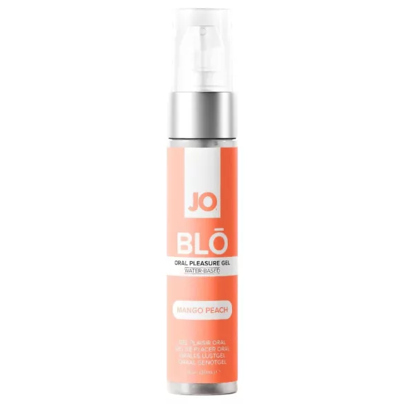 System JO BLO - smaksatt oralsexgel, mango-persika (30 ml)