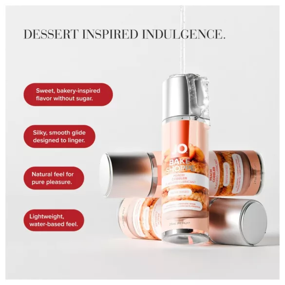 System JO Bake Shoppe - smaksatt glidmedel, persikopaj (60 ml)