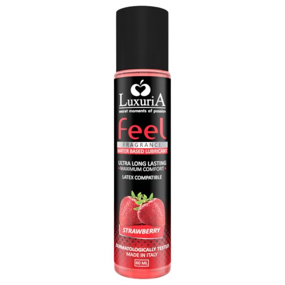 LuxuriA Feel Jordgubb - vattenbaserat glidmedel (60ml)