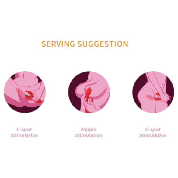 Bestoy - G-punkts- och klitorisvibrator - röd