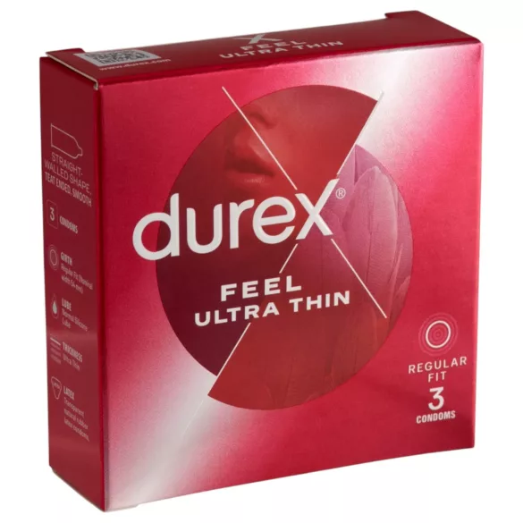Durex Feel Ultra Thin - ultra realistiska kondomer (3 st)