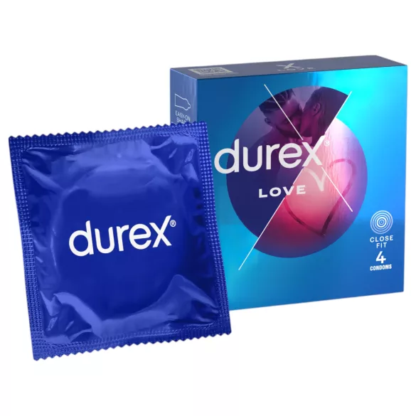 Durex Love - kondom - nära passform - 4 st