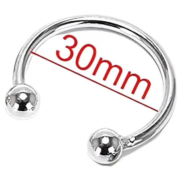 Rozsdamentes - penishuvudring - fördröjd utlösning - rostfritt stål 30mm