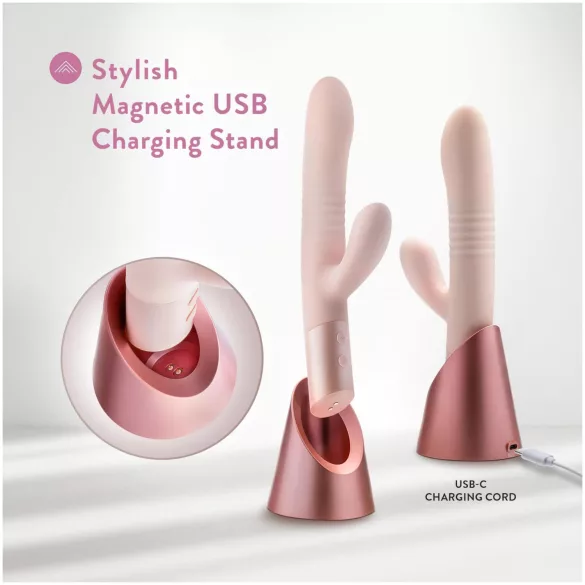 Blush Fraya - rabbitvibrator med stötfunktion - rosa