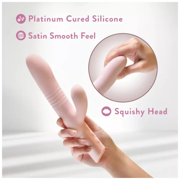 Blush Fraya - rabbitvibrator med stötfunktion - rosa