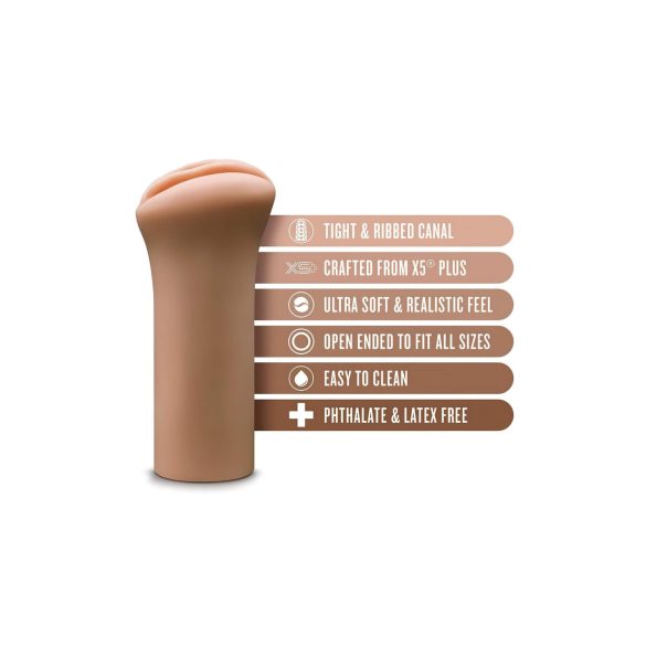 Enlust Molly - konstgjord vagina med AI-bilder (mörk naturlig)