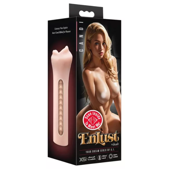 Enlust Candi - oralsexleksak med AI-bilder - naturfärg