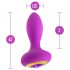 Oh My Gem - analplugg med vibrator och sten - lila