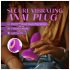 Oh My Gem - analplugg med vibrator och sten - lila