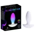 Paradise Illumination - vibrerande analplugg med belysning (vit)